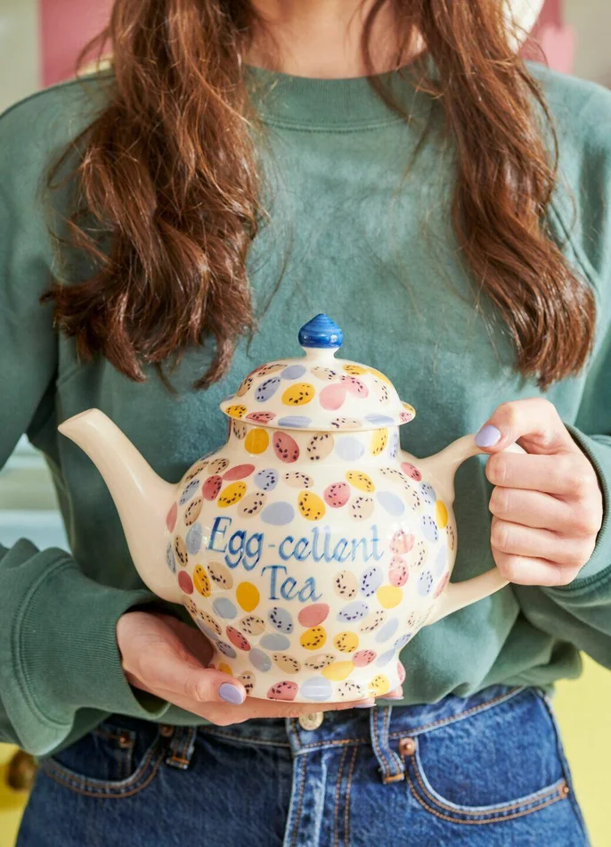 Personalised Mini Eggs 4 Mug Teapot – Customise Your Own Pottery