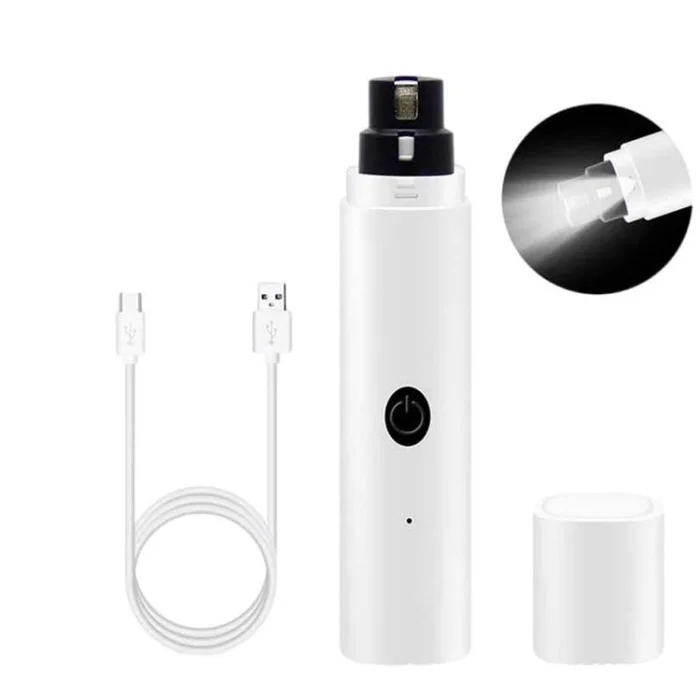 Pet Fully Automatic Nail Grinder With LED Light(2nd Generation White)