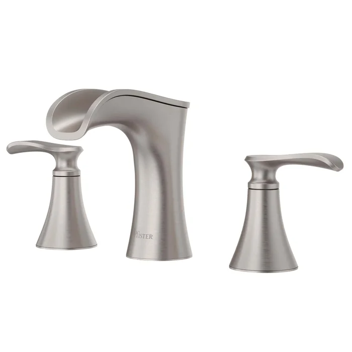 Pfister Jaida Spot Defense Brushed Nickel Widespread 2-handle WaterSense Bathroom Sink Faucet with Drain