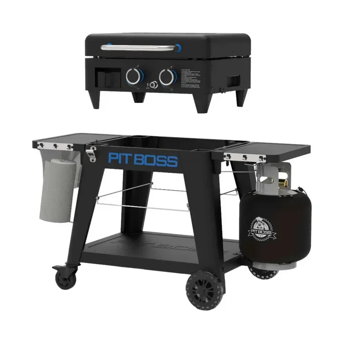 Pit Boss – Ultimate Outdoor Gas 2-Burner Griddle – Black