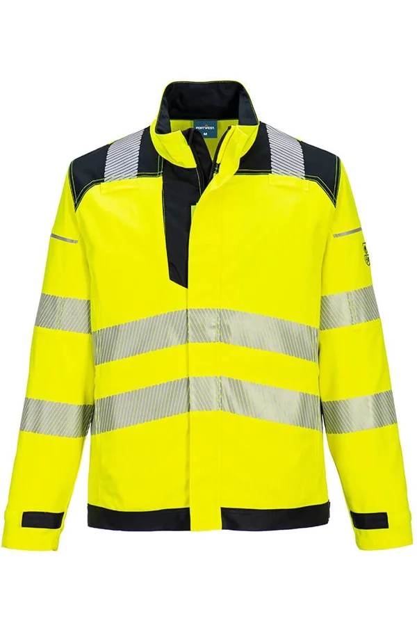 Portwest FR714 Yellow/Black PW3 FR Hi-Vis Work Jacket
