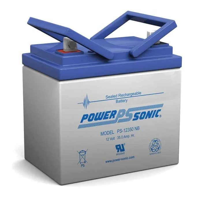 Power-Sonic PS-12350 12-Volt 35 Ah Nut and Bolt Terminal Sealed Lead Acid (SLA) Rechargeable Battery