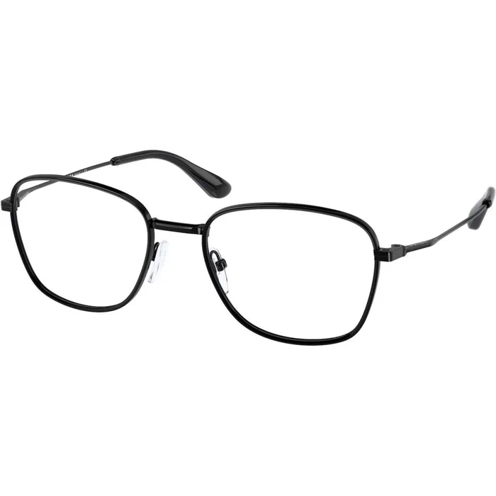 Prada Men’s Eyeglasses – Black Square Full-Rim Metal Frame | PRADA 0PR 64WV 1AB1O150