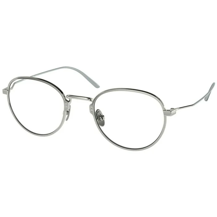 Prada Men’s Eyeglasses – Titanium Round Full-Rim Frame | PRADA 0PR 50YV 05Q1O148