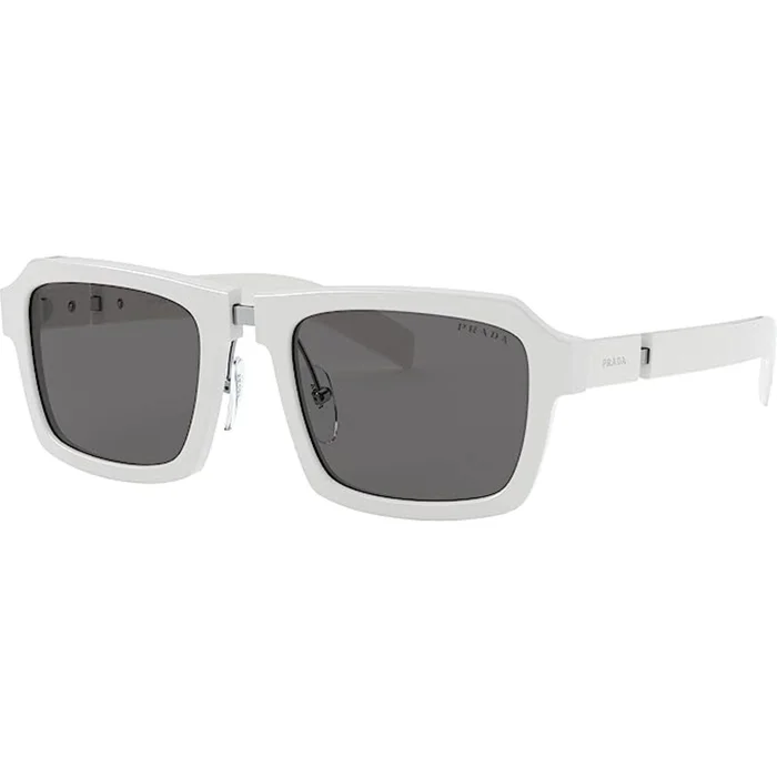 Prada Men’s Sunglasses – White Square Shaped Plastic Frame | PRADA 0PR 09XS 4AO5S053