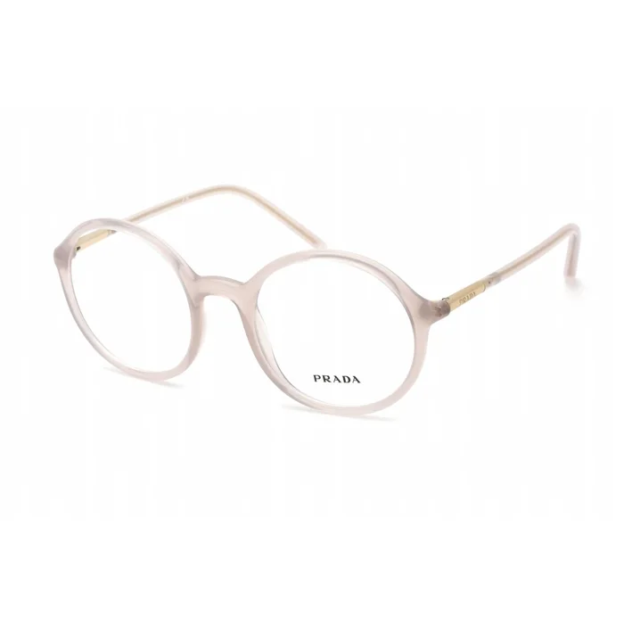 Prada Unisex Eyeglasses – Transparent Grey Plastic Round Shape Frame | 0PR 09WV TWH1O1