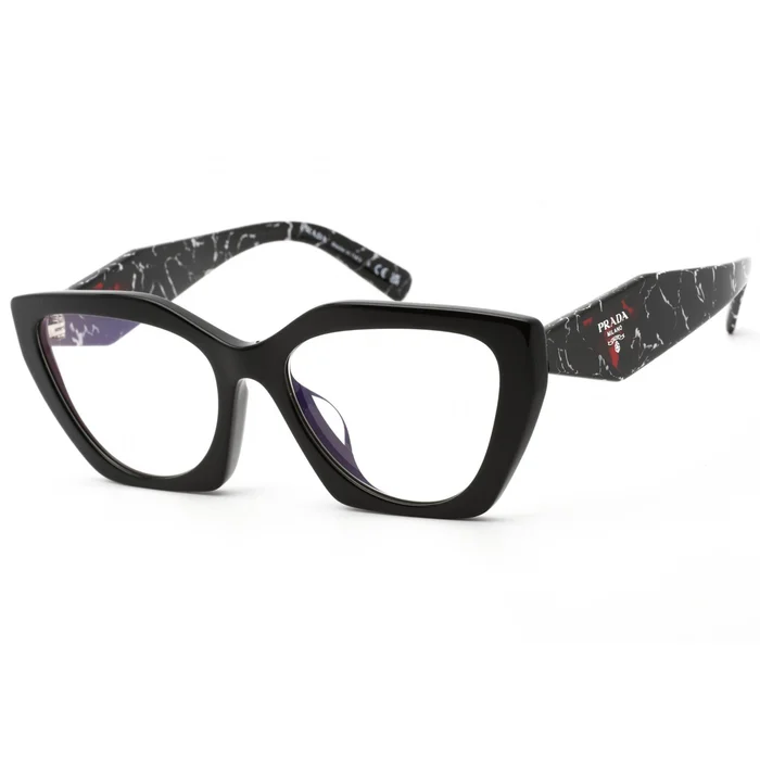 Prada Women’s Eyeglasses – Black Cat Eye Full Rim Plastic Frame | 0PR 26YSF 1AB08N