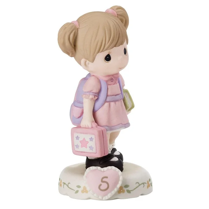 Precious Moments Growing Grace Age Five Brunette Porcelain Figurine