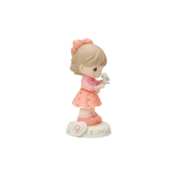 Precious Moments Growing Grace Age Nine Brunette Porcelain Figurine