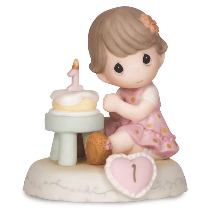 Precious Moments Growing Grace Age One Brunette Porcelain Figurine