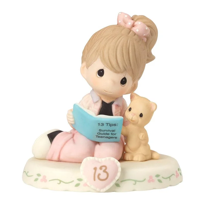 Precious Moments Growing Grace Age Thirteen Brunette Porcelain Figurine