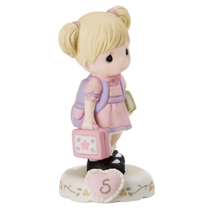Precious Moments Growing in Grace Age Five Porcelain Figurine