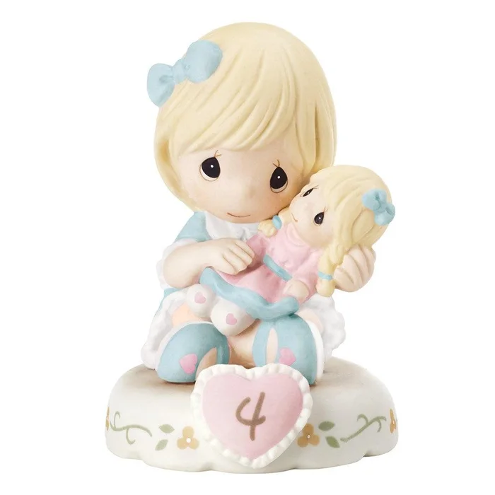 Precious Moments Growing in Grace Age Four Porcelain Figurine