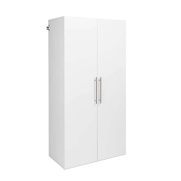 Prepac HangUps 36-in W x 72-in H Wood Composite White Wall-mount Utility Storage Cabinet