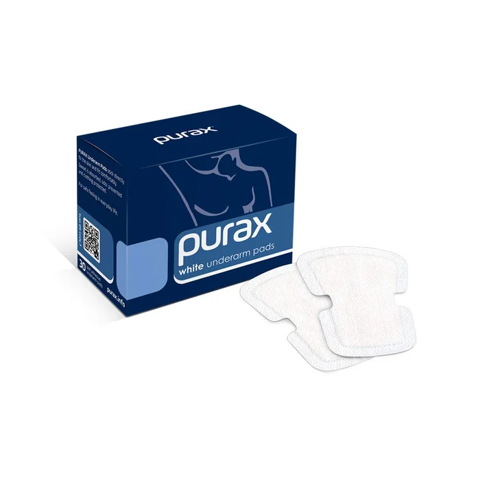 PURAX Underarm Pads – 30 White (Sensitive)