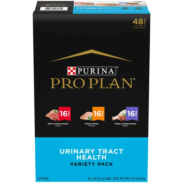 Purina Pro Plan SPECIALIZED Urinary Tract Health Variety Pack Wet Cat Food, 3 oz., Count of 48