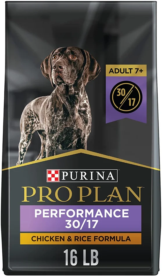 Purina Pro Plan Sport Adult 7+ Performance 30/17 Chicken and Rice Forumula Dry Dog Food – 16 lb. Bag