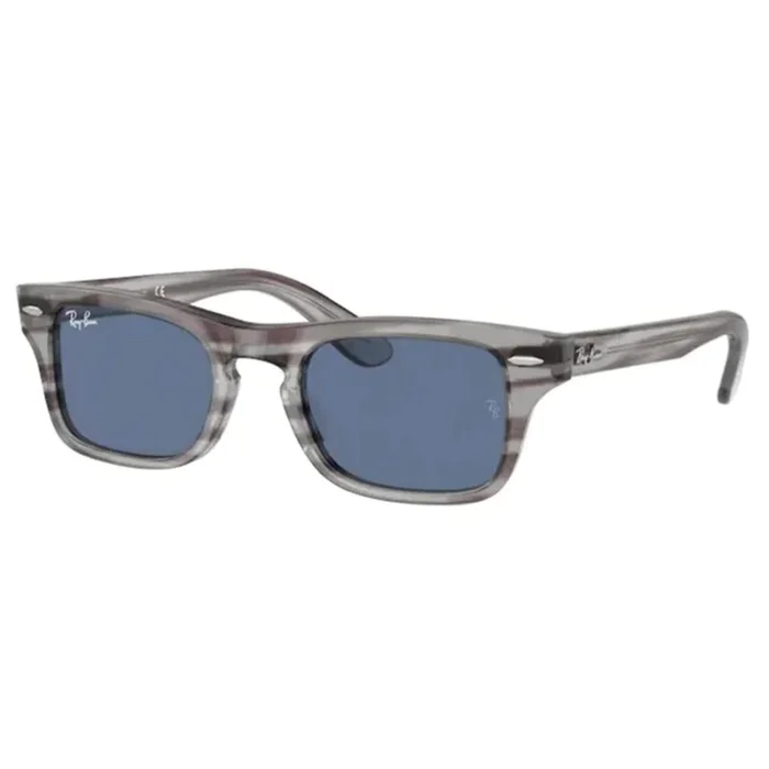 Ray-Ban Kid’s Sunglasses – Burbank Striped Gray Acetate Frame | 0RJ9083S 707480