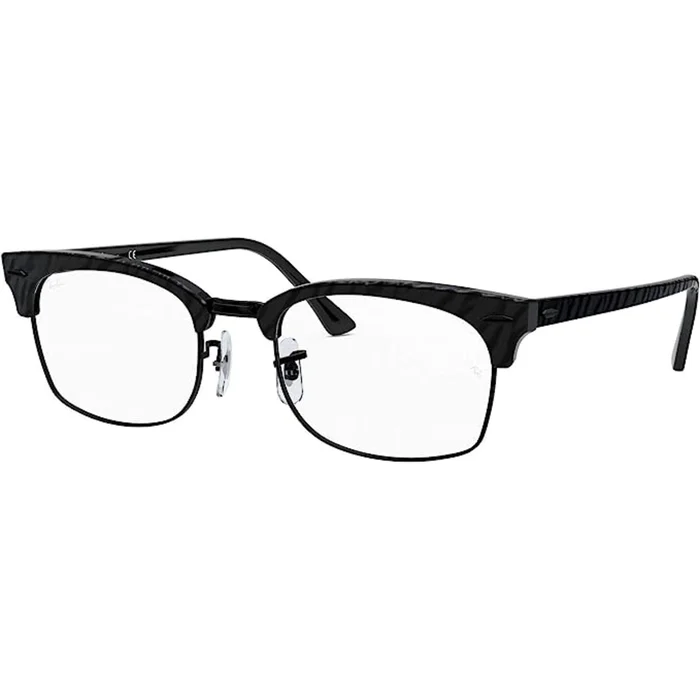 Ray-Ban Unisex Eyeglasses – Black Wrinkle Plastic Frame, 50 mm | RAY BAN 0RX3916V 8049
