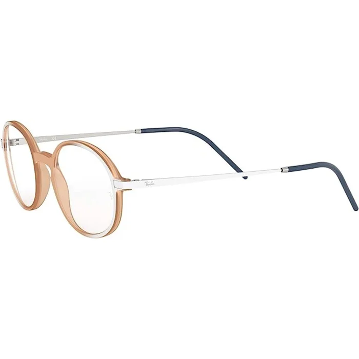 Ray-Ban Unisex Eyeglasses – Matt Pink Round Full-Rim Frame | RAY BAN 0RX7153 5791