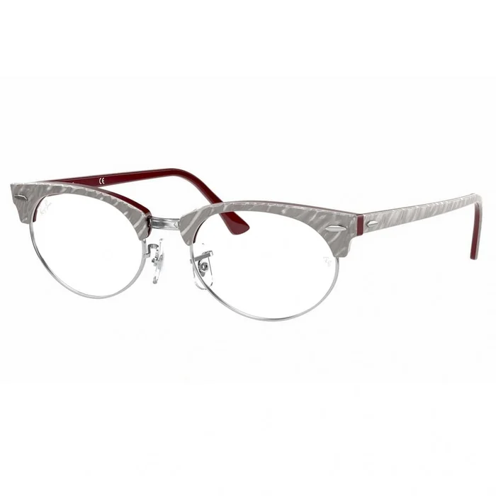 Ray-Ban Unisex Eyeglasses – Matte Wrinkled Grey Cat Eye Frame | RAY BAN 0RX3946V 8050