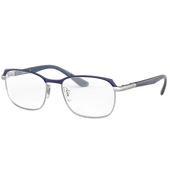 Ray Ban Unisex Eyeglasses – Silver Top Blue Frame | 6420 2978 52