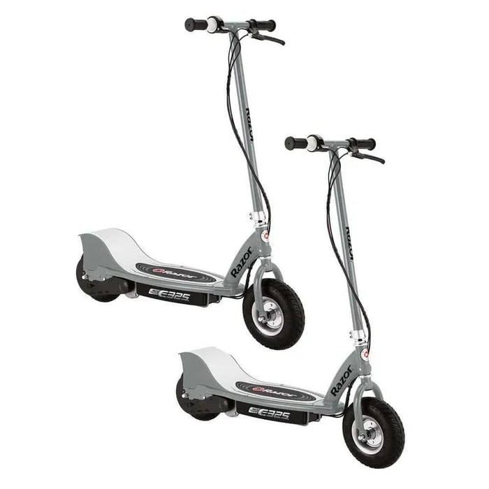 Razor 2 x 13116312 E325 Electric Battery Motorized Ride On Kids Scooters, Silver (2-Pack)