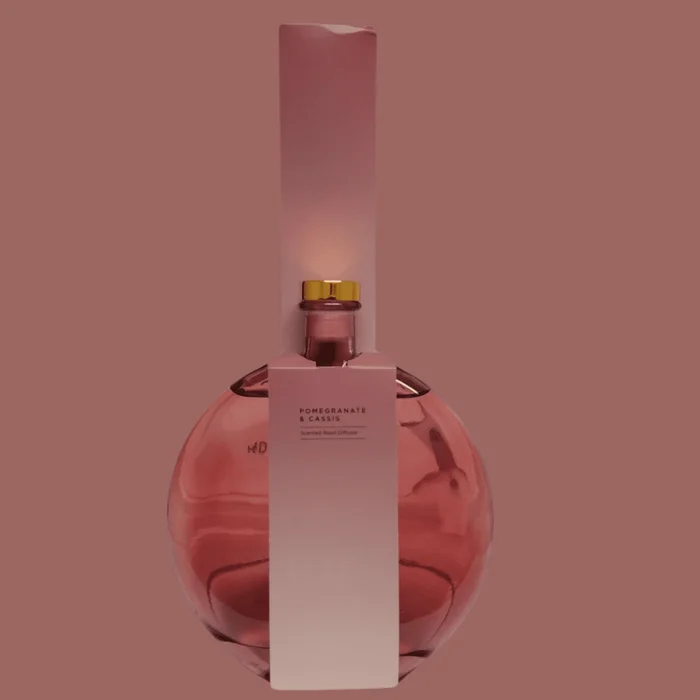 Red Oval Reed Diffuser Pomegranate & Cassis Scent