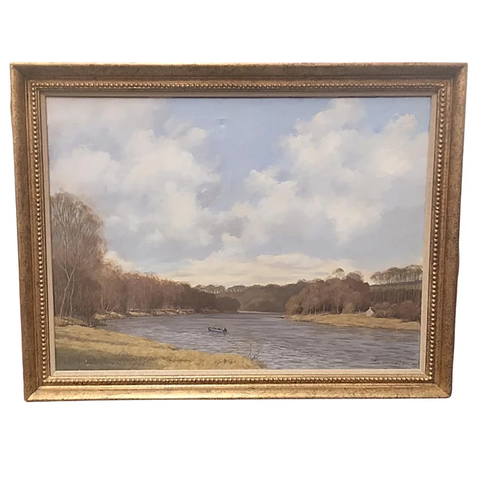 Redgorton , River Tay – Oil On Canvas by Tim Havers