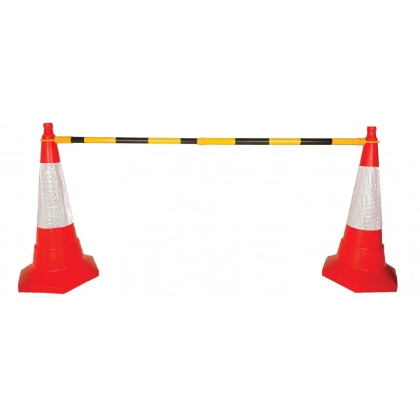 Retractable Cone Bar Barrier – Yellow/Black