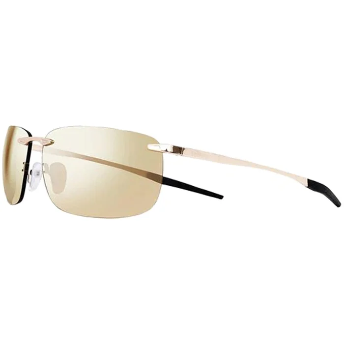 Revo Men’s Sunglasses – Descend Z Shiny Gold Rimless Frame Champagne Lens | 1170 04 CH