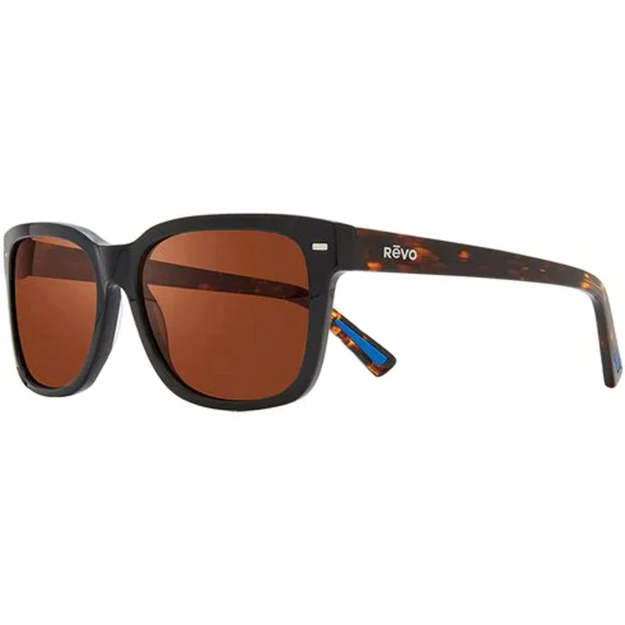 Revo Men’s Sunglasses – Taylor Polarized Black Acetate Frame Full Rim | 1104 01 GO