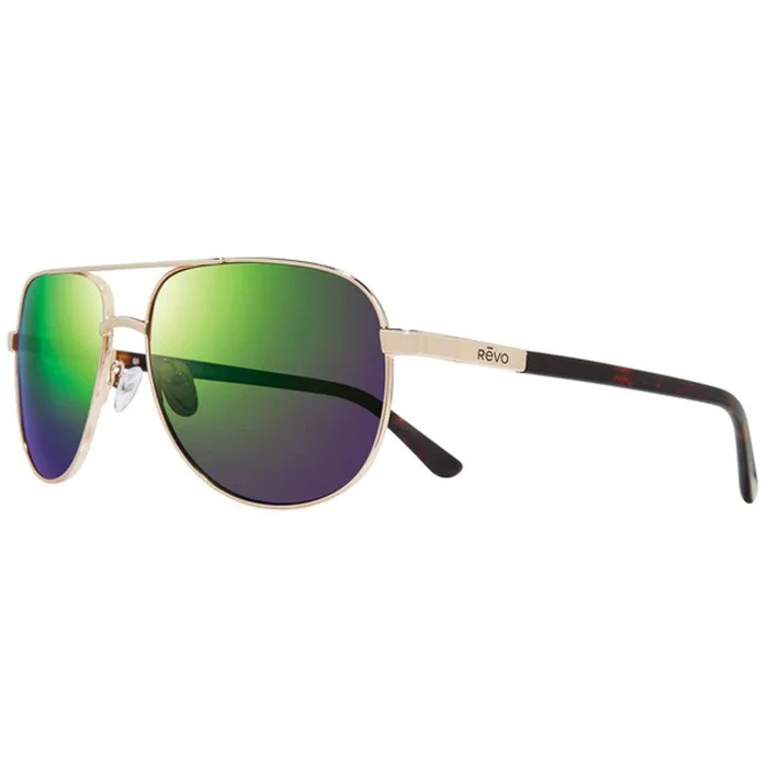 Revo Unisex Sunglasses – Conrad Evergreen Lens Gold Lightweight Frame | 1106 04 GN