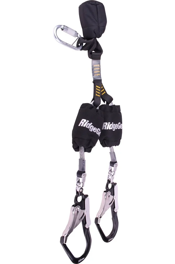 Ridgegear RGL28 Chaser Twin Leg Self Retracting Lanyard