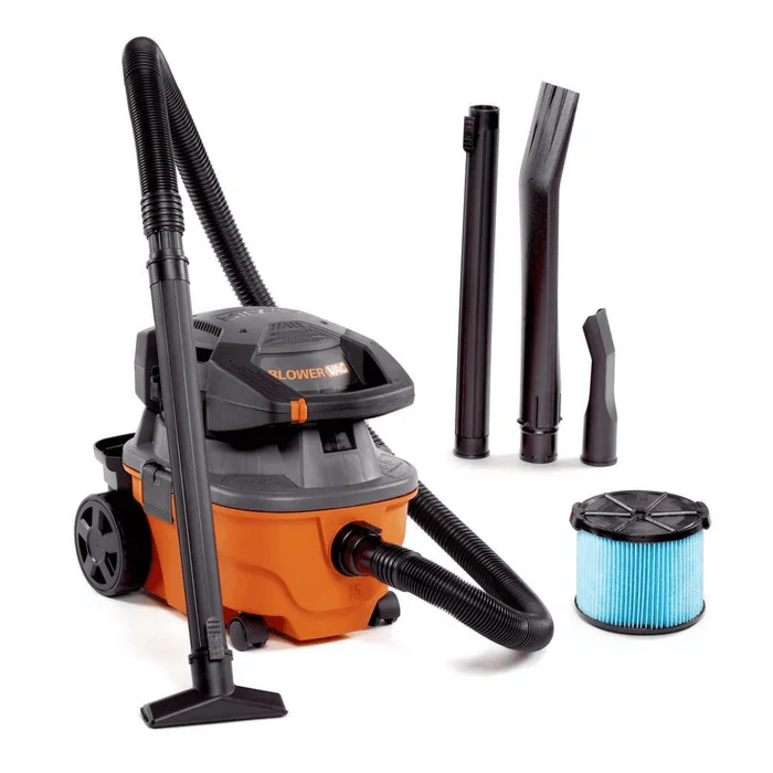 RIDGID WD4080 4 Gallon 6.0 Peak HP Wet/Dry Shop Vacuum with Detachable Blower, Fine Dust Filter, Locking Hose and Accessories
