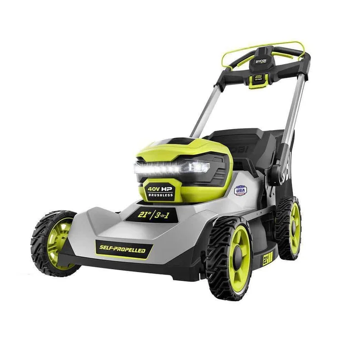 RYOBI 40-Volt HP Brushless 21 in. Cordless Battery Walk Behind Self-Propelled Lawn Mower (Tool Only)