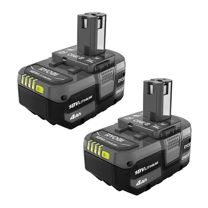 RYOBI ONE+ 18V Lithium-Ion 4.0 Ah Battery (2-Pack)