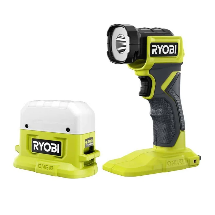 RYOBI ONE+ P796B-PCL660B 18V Cordless 2-Tool Combo Kit with Compact Area Light and LED Light (Tools Only)