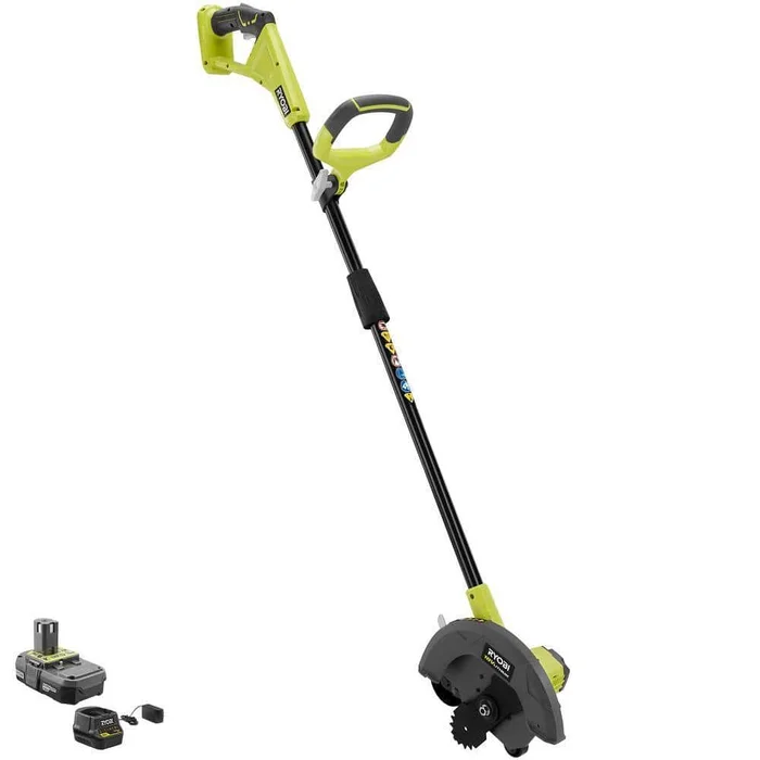 RYOBI P2310 ONE+ 18V 9 in. Cordless Battery Edger with 2.0 Ah Battery and Charger