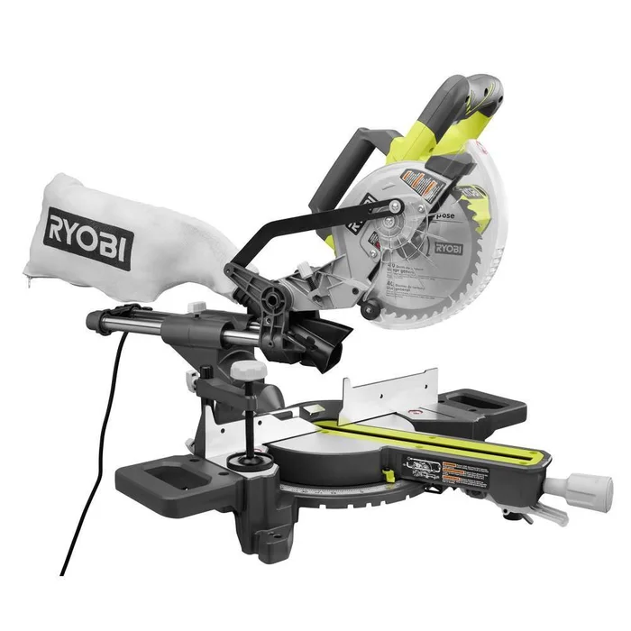 RYOBI TSS702 10 Amp Corded 7-1/4 in. Compound Sliding Miter Saw