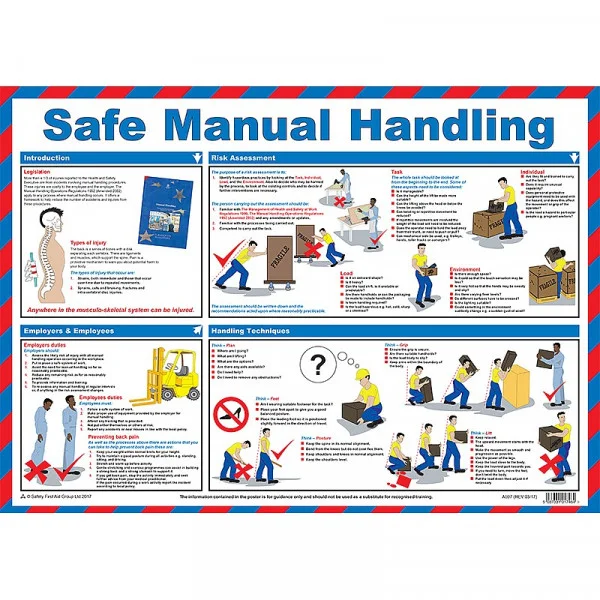 Safe Manual Handling Poster Guide