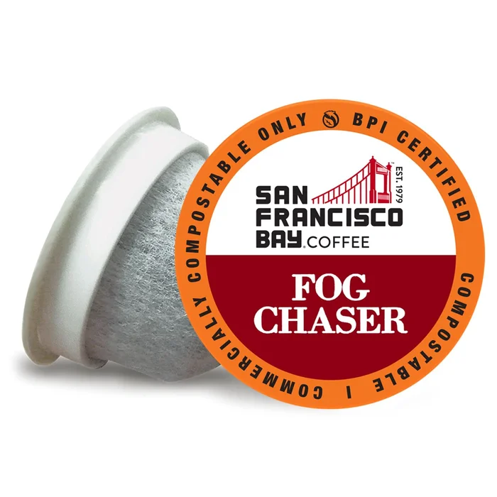 San Francisco Bay Compostable Coffee Pods – Fog Chaser (80 Ct) K Cup Compatible including Keurig 2.0, Medium Dark Roast