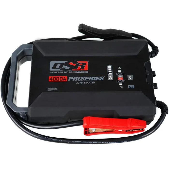 Schumacher Electric DSR ProSeries Automotive 12-Volt 4000 Peak Amp Lithium Jump Starter and Portable Power Station