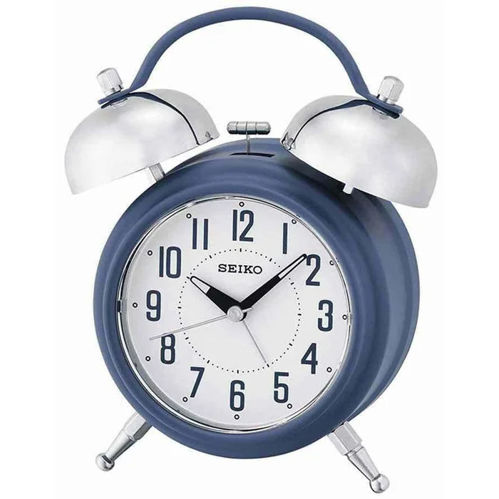 Seiko Alarm Clock – Deux Bell Quartz Blue | QHK051LLH