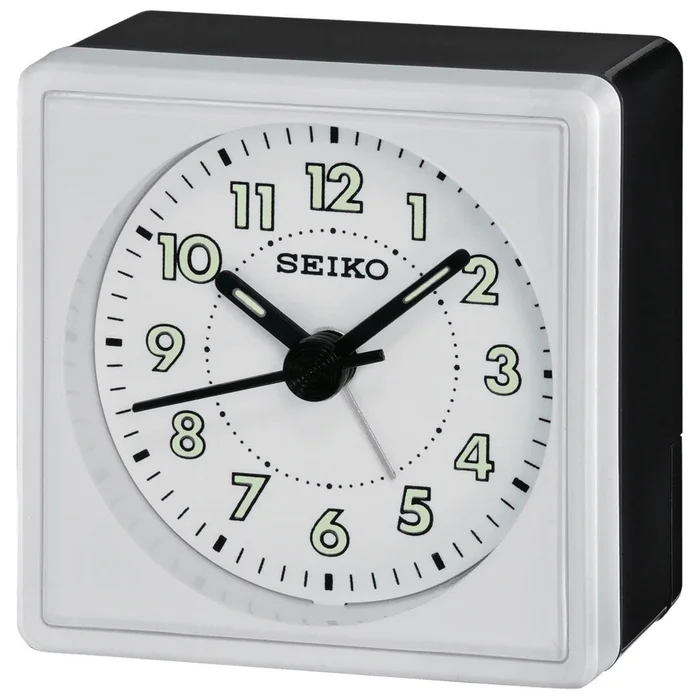 Seiko Alarm Clock – Mika White Dial Quartz Beep | QHE083WLH
