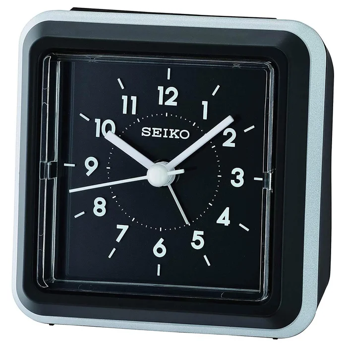 Seiko Alarm Tabletop Clock – Ena Quartz Black | QHE182KLH