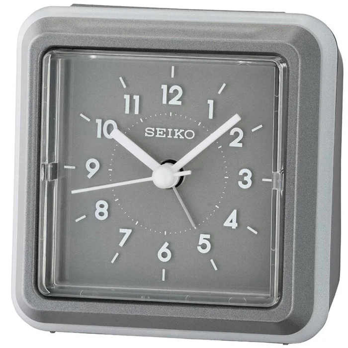 Seiko Alarm Tabletop Clock – Ena Quartz Grey | QHE182NLH
