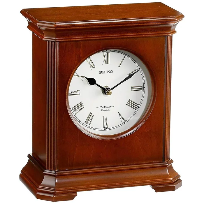 Seiko Mantel Clock – Blanche Music and Chime Brown Wooden | QXW238BLH