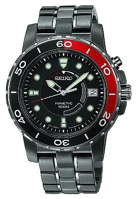 Seiko Men’s Black IP Kinetic Watch SKA389