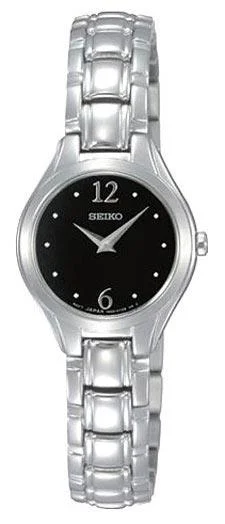 Seiko SUJG05 Women’s Dress Black Dial Stainless Steel Watch